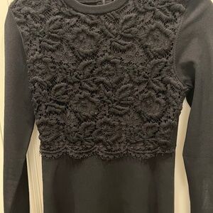 Valentino knit dress with floral overlay ***FREE shipping****